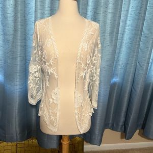 Off white lace jacket